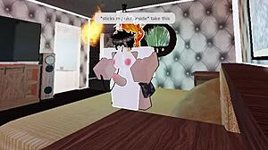 cute fire girl getting pounded by big white cock part 2