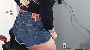 I Rock Sexy Shorts Showing Off My Tanned Tan Lines