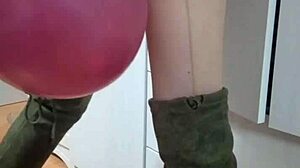 Mistress Elza Kom dominates in lingerie with her stunning tall frame.