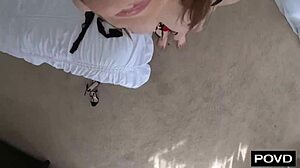 Big Cock Stretches Hazel Moore's Tight Butthole with Cum