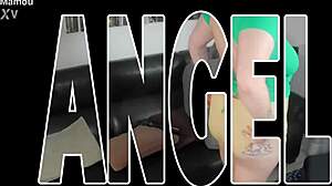 Wow! French Blonde Masturbates While Licking Round Boobs!