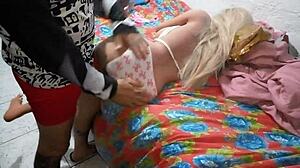 i slammed cute doll’s ass hard on the side with toy fully in