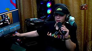 daniely patricia red kiss passionately during podcast interview