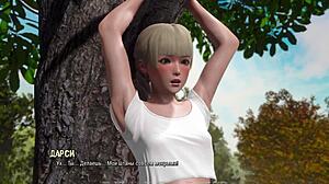 戴眼镜的书呆子少女屈服于杂技般的鸡巴动作