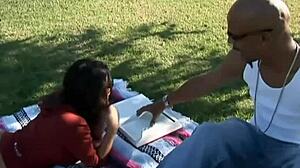 Busty Charley Chase Handles Massive Black Cock Hard