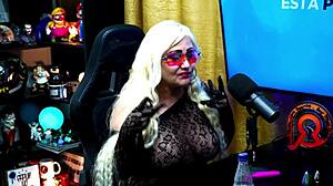 Milf Andressa Sanchez Moans with Vibrator on Her Nipples