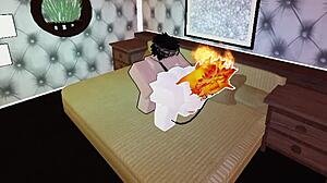 cute fire girl getting pounded by big white cock part 2