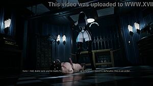 Gothic Witch Dominates with Toilet POV Cumshot! Insane!