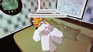 cute fire girl getting pounded by big white cock part 2