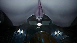 Gothic Witch Dominates with Toilet POV Cumshot! Insane!
