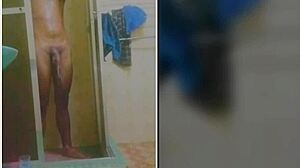 Brazilian babe masturbates in bath until huge orgasm