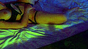 so this guy just pisses on her tits and bangs her ass hard