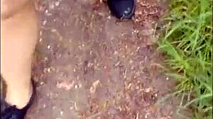 Wearing pantyhose for a sexy mountain cable car visit