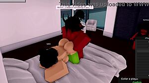 whoa, demon bangs roblox hoe while girlfriend watches!