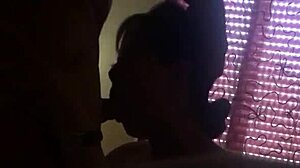 Asian beauty gives blowjob to monster big cock in intense oral session