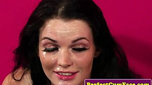 pov babe sucking dick for facial