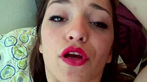 Playing with Toys in a Private Session with Petite Brunette