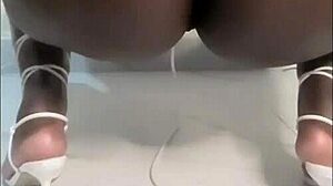 Big Oiled Booty Twerks Hard in Thong and Bare for Tease Compilation