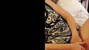 French Amateur Slut In Black White Pink Satin Panties Deepthroats And Ass To Mouth