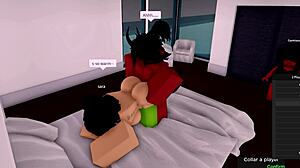 whoa, demon bangs roblox hoe while girlfriend watches!