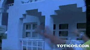 Crazy Black American Guy Films Wild Homemade Sex with Latina.