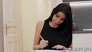 Clea Gaultier Strips Clothes in BBC Interview