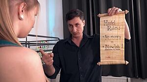 Colombian Teen Step Sisters with Natural Tits Share Huge Cock in Erotic Doggy Style Threesome Using Vibrator