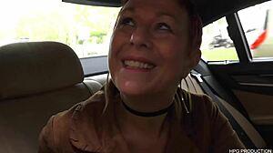 Cougar Joins Guys For Threesome With Double Blowjob Action