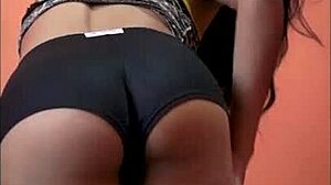 Cute pantyhose girl enjoys playful interactions with toys and piercing in reality show.