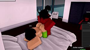 whoa, demon bangs roblox hoe while girlfriend watches!