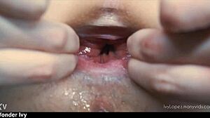 teen amateur latina explores hardcore anal gape with apple in doggystyle fetish play