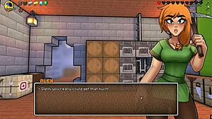 Alex delivers the best handjob in hornycraft parody