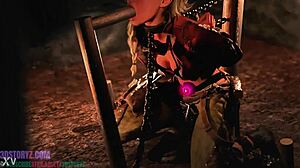 Gemma Smithy trains slave with intense blowjob bondage 😈