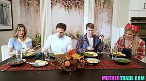 Stepsons Swap Stepmoms for Wild Group Sex Action.