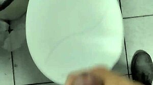 Girl masturbates at work to a screaming orgasm!