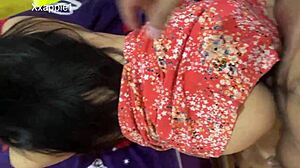 Friends Wife With Pretty Boobs Gets Fucked In Standing Doggystyle