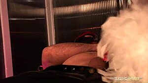 Three stunning chicks enjoy sharing some attention in this intimate scene with milfs and brunettes