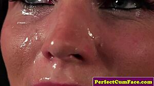 pov babe sucking dick for facial