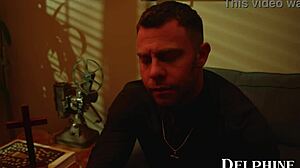 I feel so aroused watching sexy church babe Aiden Ashley fuck the priest hard