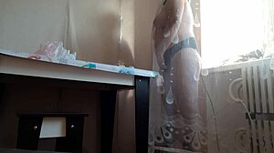 I caught stepmom masturbatin behind curtain, oops orgasm hit