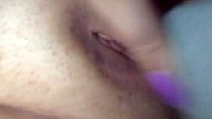 I fucked myself with hair brush and cum hard