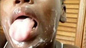 Amateur Blowjob Queen Takes Monster Cumload