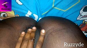 i touched her unwashed creamy pussy in the garage early morning, fingering and groping her while she masturbates.