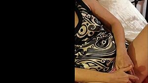 French Amateur Slut In Black White Pink Satin Panties Deepthroats And Ass To Mouth