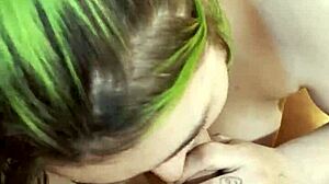 nikki greaves sucks huge goth cock in pov.