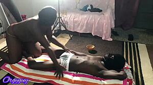 snail slime massage turns into big black cock pounding for wife