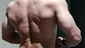 Strong Muscular Brazilian Man Shows Off Homemade Skills