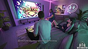 His cock is deep in her tight pussy?