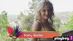 Cute All Natural Blonde Girl Katy Belle Shows Nice Ass In Sexy Lingerie
