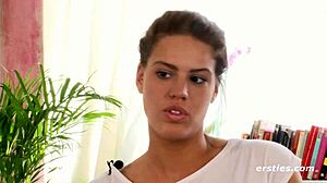 These lesbian babes are having fun with a vibrator